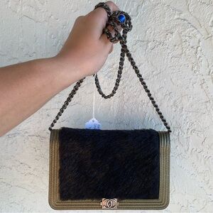 Ultra Rare Fall/Winter 2015 Japanese Archival Chanel Boy Wallet On Chain